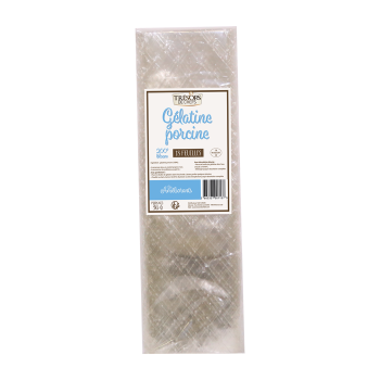 GÉLATINE FEUILLE OR - 18PCS